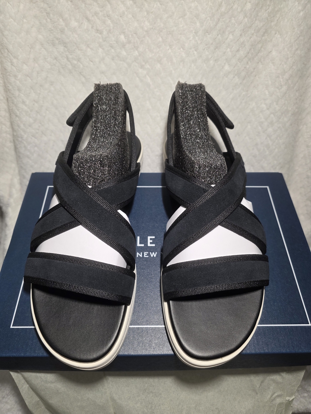Cole Haan Nuntacket Drift Sandals Black Suede